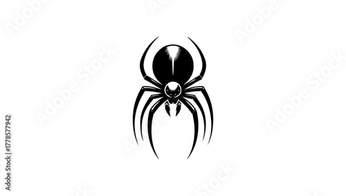 lettre a spider logo, spider vector, spider icon in black and white and silhouettes, insect, animal, symbol, icon, illustration, arachnid, bug, web, black, danger, nature  halloween, spider, vector