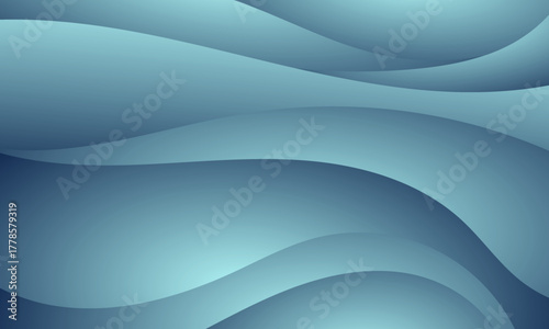 smooth blue gradient wave design with gentle curves and flowing abstract background