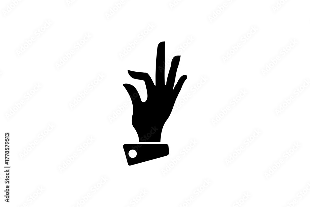 Obraz premium hand sign vector