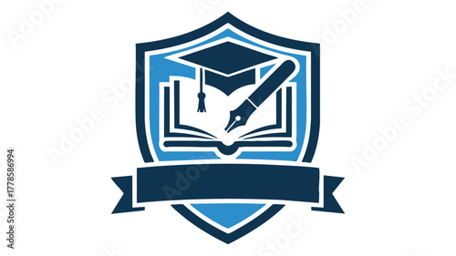 Learning education shield icon