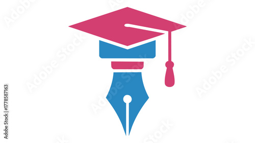 Graduation cap writing concept