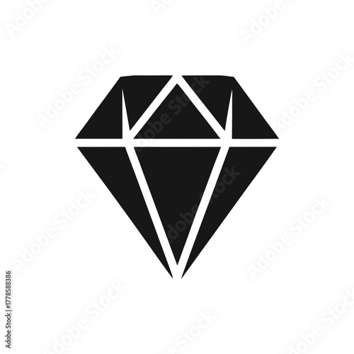 diamond on white background