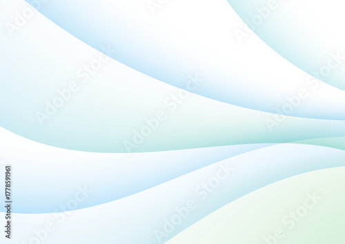 Light blue flowing curves – minimal abstract background for business use