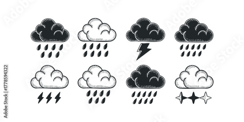 Collection of Stormy Weather Icons