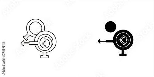 Flow diagram showing movement within a pipe or channel