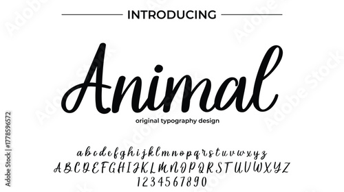 Animal - Elegant Script Font for Smooth Handwritten Design and Creative Typography