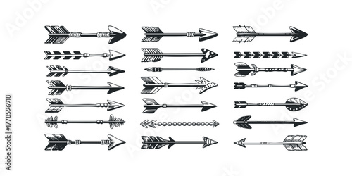 Collection of Hand Drawn Arrow Vector Graphics