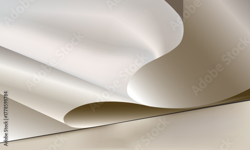 Gold paper folding as background. Vector illustration