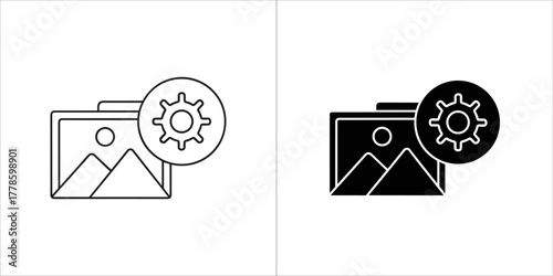 Image setting icon for web or application use