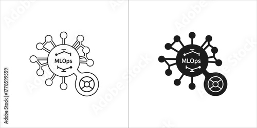 Machine learning operations icon