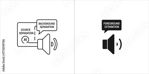 Source separation and background extraction with ai