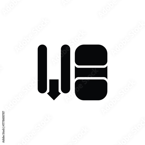 VO monogram logo design letter text name symbol monochrome logotype alphabet character simple logo