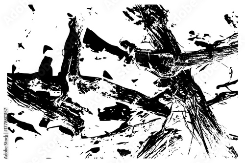 abstract grunge background, wood trunks lena tree