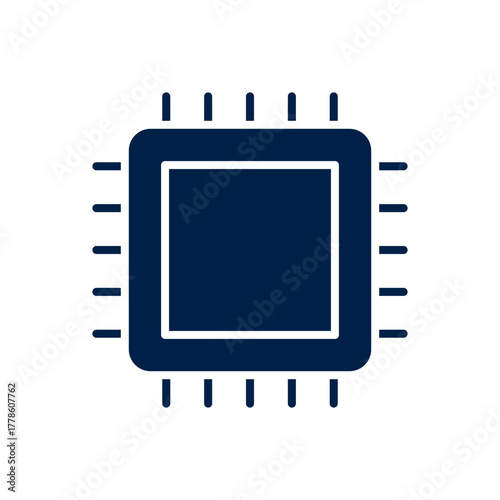 Processor vector illustration icon design trendy