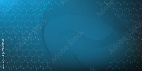 Abstract medical background. Molecules technology with polygonal shapes, connecting dots and lines. Medical, technology, science background. Vector illustration.