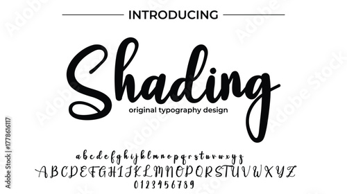 Shading - Elegant Script Font for Smooth Handwritten Design and Creative Typography