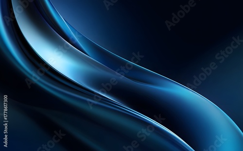 Dark Blue Metallic Abstract Background: Modern Dynamic Luxury Corporate Design