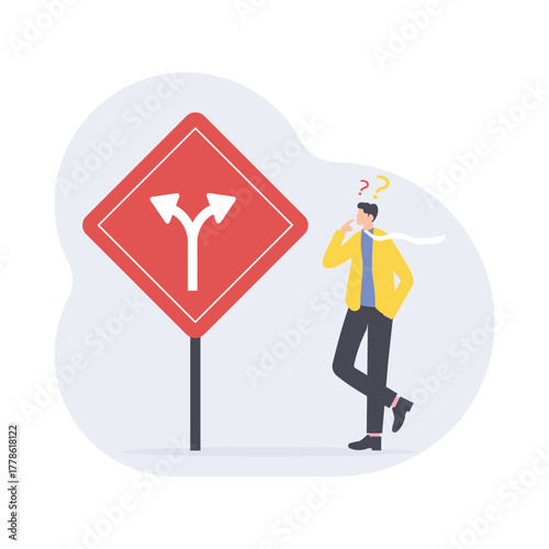 Representing unclear thoughts and indecisive moments Illustrations