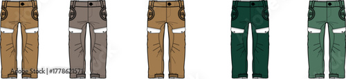 Stylish Pants in Various Colors Fashionable Apparel for Everyday Wear