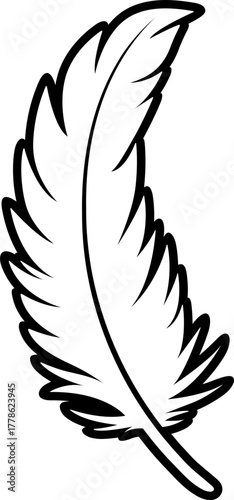 Feathers vector icon . Black bird feather silhouette collection. Plume symbol of lightness. Quill pen for writing, letter, poetry. Vintage retro writer logo design.Retro writer, literature, 