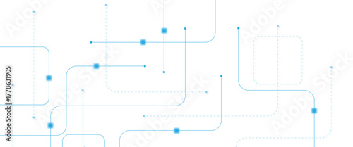 Abstract futuristic technology background. Technology background with crossed lines and dots.