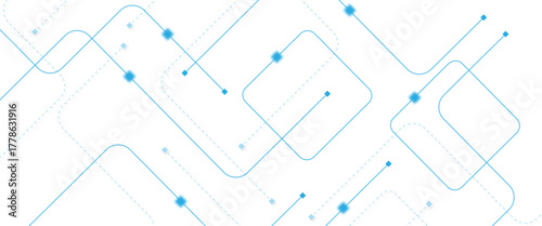 Abstract futuristic technology background. Technology background with crossed lines and dots.