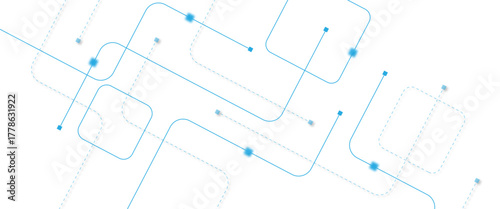 Abstract futuristic technology background. Technology background with crossed lines and dots.