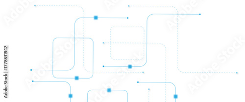 Abstract futuristic technology background. Technology background with crossed lines and dots.