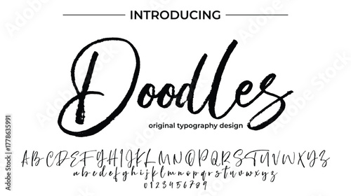 Doodles - Elegant Script Font for Smooth Handwritten Design and Creative Typography