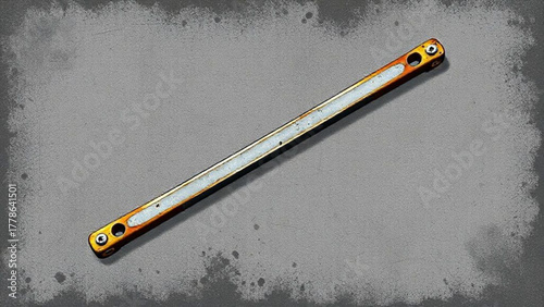 Red danger sign on a wooden wall near a medical thermometer showing fever temperature