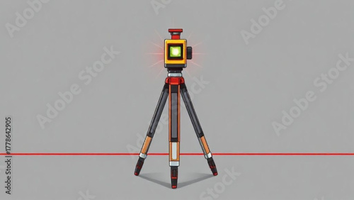 Digital video camera on a black tripod isolated professional photography equipment