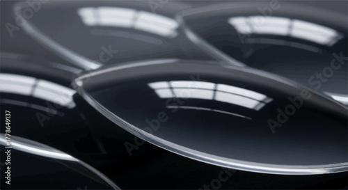 Sleek, reflective automotive surface with subtle light patterns