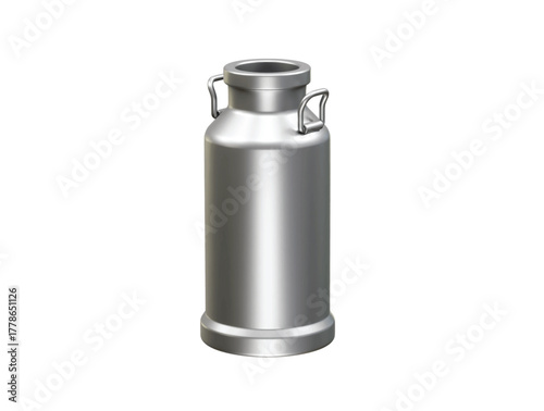 Metal Milk Can icon 3d rendering illustration