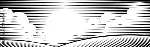 Rolling Hills Drawing In A ...
