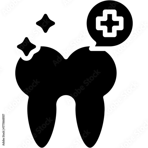Dentistry Vector Icon Tooth and Dental Healthcare Illustration