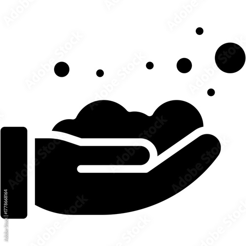 Hand Washing Vector Icon Hygiene and Coronavirus Prevention Symbol