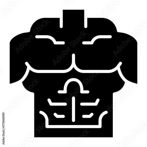Muscular Torso Icon