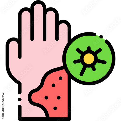 Virus and Bacteria Vector Icon Germs and Pathogen Medical Symbol