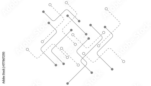 Abstract background with technology circuit board texture. Modern electronic motherboard texture. Creative idea for internet technology. Tech concept for header, web banner, website, presentation.