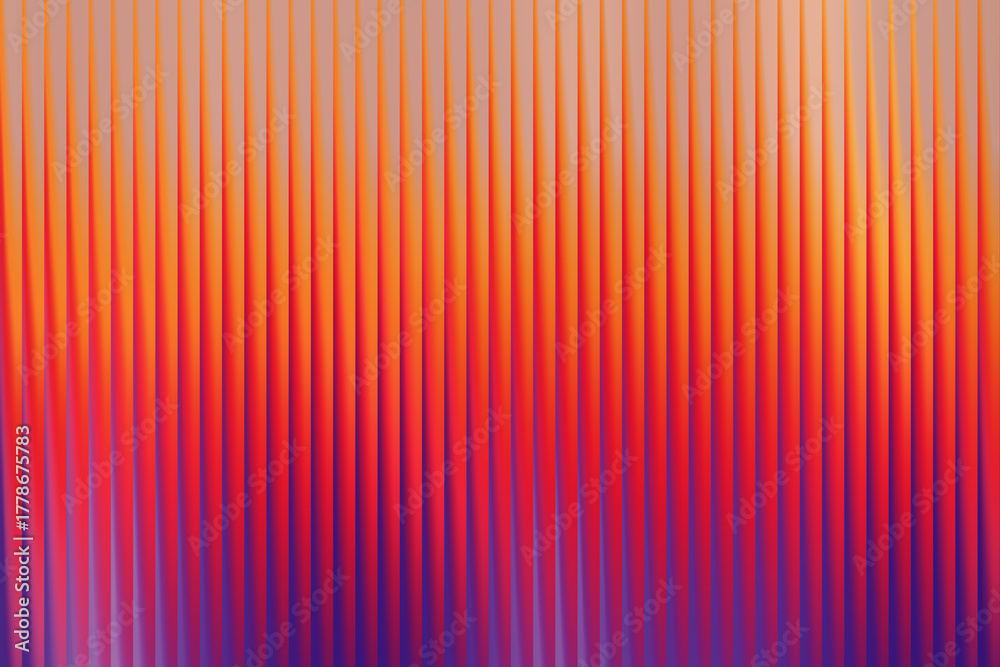 Obraz premium Vibrant abstract background featuring vertical lines in shades of orange, red, and purple creating a dynamic effect
