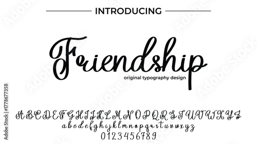 Friendship - Elegant Script Font for Smooth Handwritten Design and Creative Typography