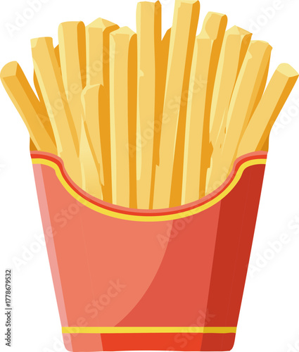 French fries illustration vector