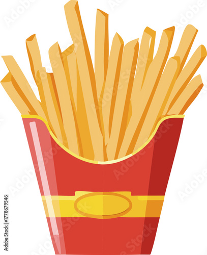 French fries illustration vector