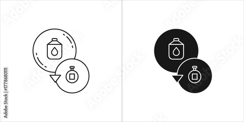Outline icon of two overlapping computer windows or application interface elements showing form fields and dialog box