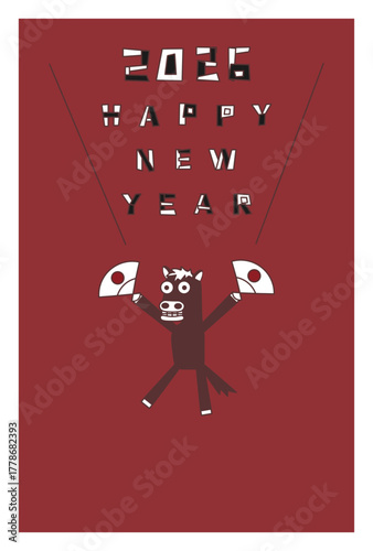 2026年馬のHAPPY NEW YEAR