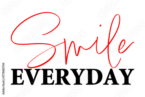 Smile EVERYDAY - 「Smile EVERYDAY」の文字の、おしゃれなロゴマーク
