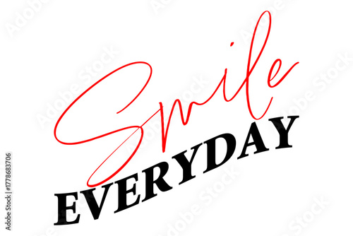 Smile EVERYDAY - 「Smile EVERYDAY」の文字の、おしゃれなロゴマーク
