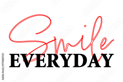 Smile EVERYDAY - 「Smile EVERYDAY」の文字の、おしゃれなロゴマーク
