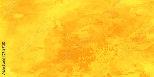 beautiful abstract yellow or orange watercolor texture background, grunge and grainy Old yellow or orange background or texture with various scratches and stains on the background.