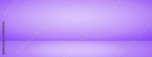 Violet studio background. Limbo bg for product presentation. Modern banner with empty space for advertising text. Vector illustration